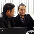 中國廚房設備網(wǎng)鄭總與盤古總監(jiān)交流