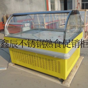不銹鋼熟食展示柜，超市鹵味促銷柜，超市不銹鋼展柜