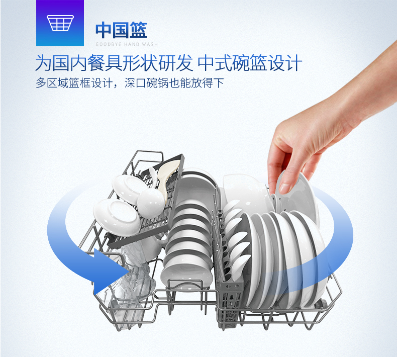 Midea/美的 WQP6-3206A-CN 洗碗機(jī)嵌入式 臺式 家用全自動洗碗機(jī)