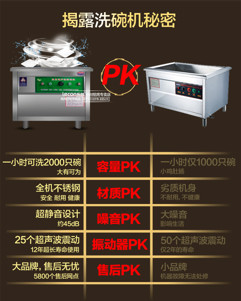 樂(lè)創(chuàng)超聲波洗碗機(jī)商用全自動(dòng)酒店食堂洗碟機(jī)刷碗機(jī)靜音酒店0.8米