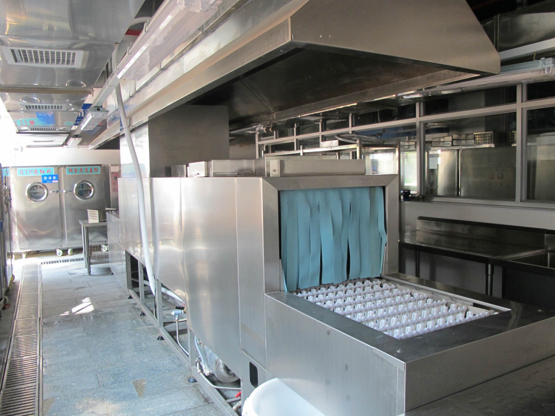 長龍式全自動洗碗機(jī) 酒店餐廳商用洗碗機(jī) 洗碗機(jī)廠家
