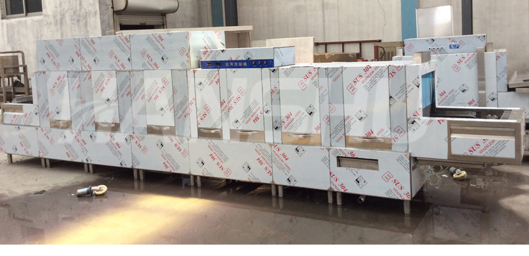 悍舒 大型商用不銹鋼全自動(dòng)長龍式洗碗機(jī)MBT- 8000PC