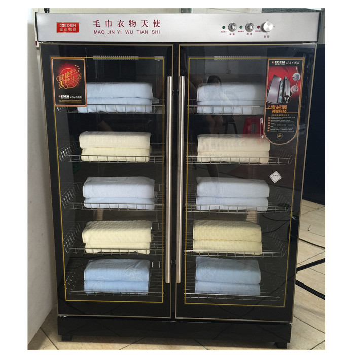 998L大型立式雙開(kāi)門美容院商用毛巾消毒柜 衣物酒店紫外線消毒柜