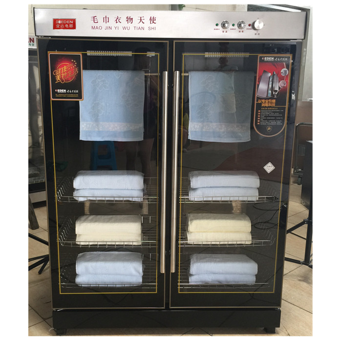 998L大型立式雙開(kāi)門美容院商用毛巾消毒柜 衣物酒店紫外線消毒柜