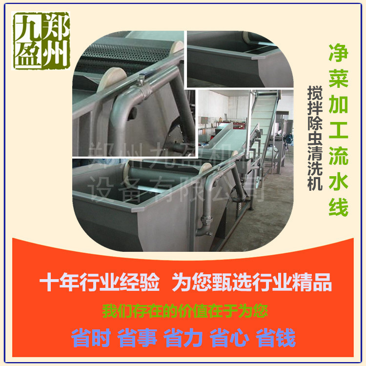 廠家批發(fā) 臭氧自動翻轉(zhuǎn)洗菜機 商用連續(xù)式洗菜機 毛刷去雜清洗