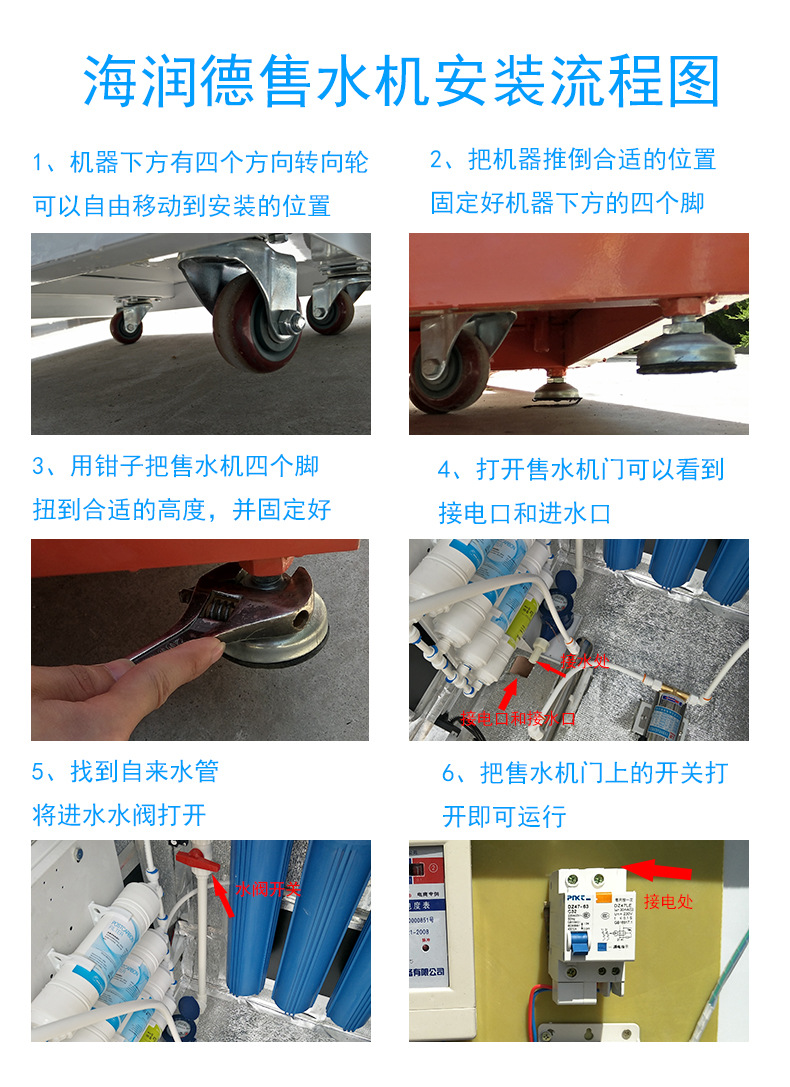 海潤(rùn)德小區(qū)戶(hù)外刷卡投幣無(wú)人自動(dòng)商用售水機(jī)過(guò)濾純凈水直飲凈水器