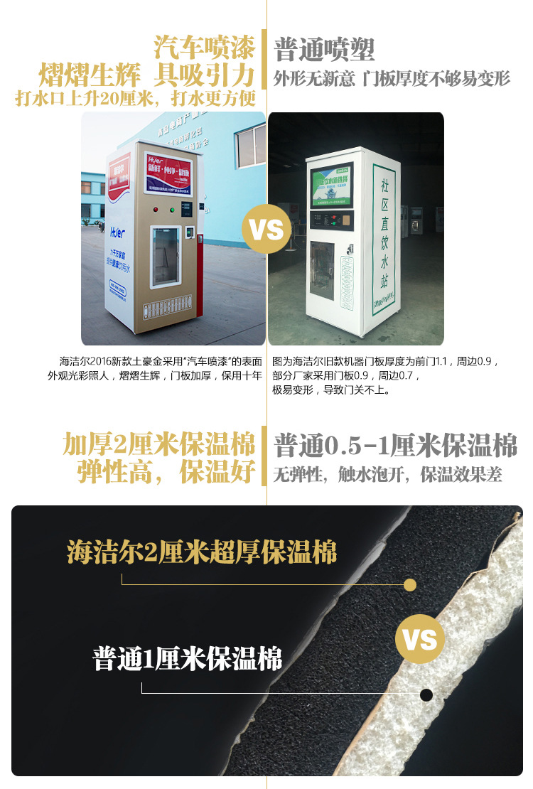 海潔爾自動(dòng)售水機(jī)400加侖小區(qū)刷卡投幣售水機(jī)農(nóng)村社區(qū)商用凈水器