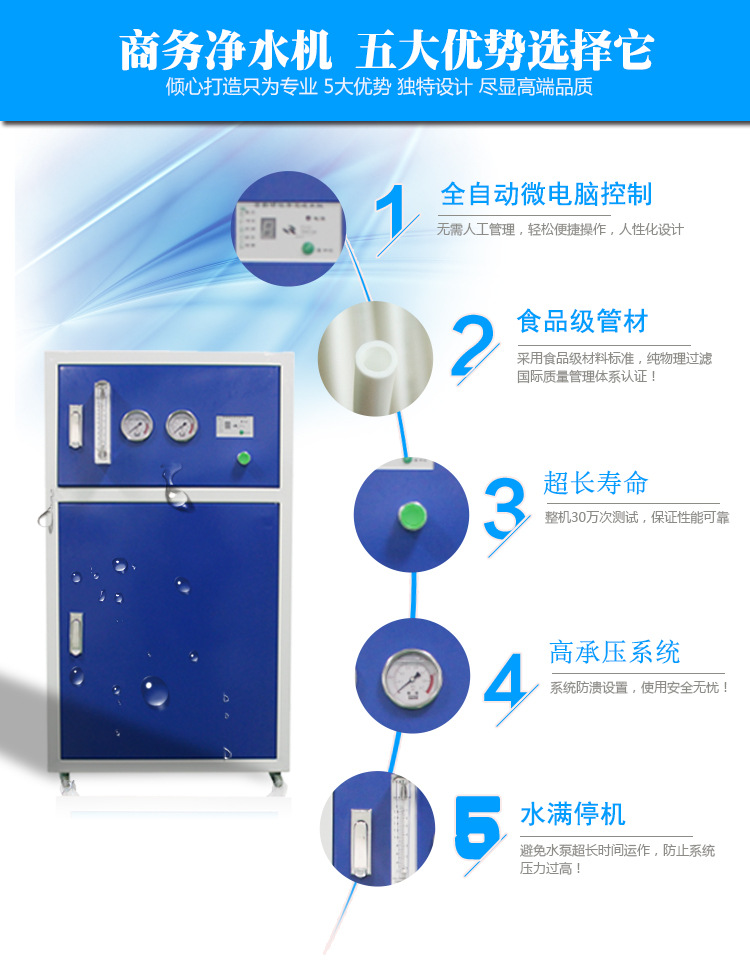海潤(rùn)德400加侖商務(wù)機(jī)學(xué)校工廠醫(yī)院車站商用售水機(jī)凈水機(jī)凈水器