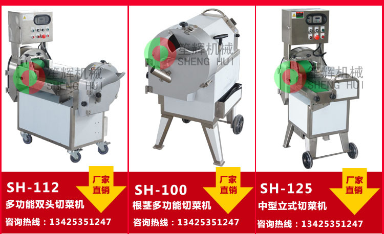 笙輝廠家熱銷大型切菜機　商用多功能切肉機　各類蔬果切割設(shè)備