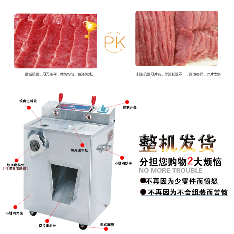 百成JQ-1絞肉機(jī)/切肉機(jī)商用