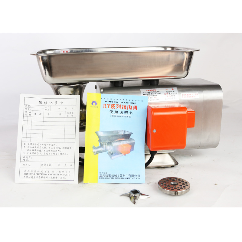 正元牌RY-12S型臺(tái)式商用絞肉機(jī)單絞機(jī)強(qiáng)力家用灌腸機(jī)碎肉機(jī)
