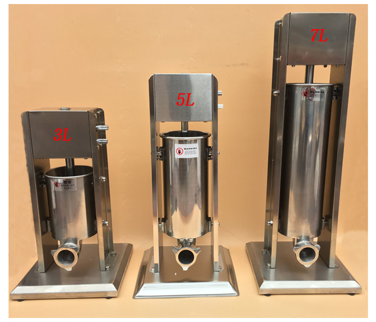 大號(hào)灌腸機(jī) 家用 手動(dòng) 商用不銹鋼立式臥式 手搖香腸機(jī)臘腸機(jī)