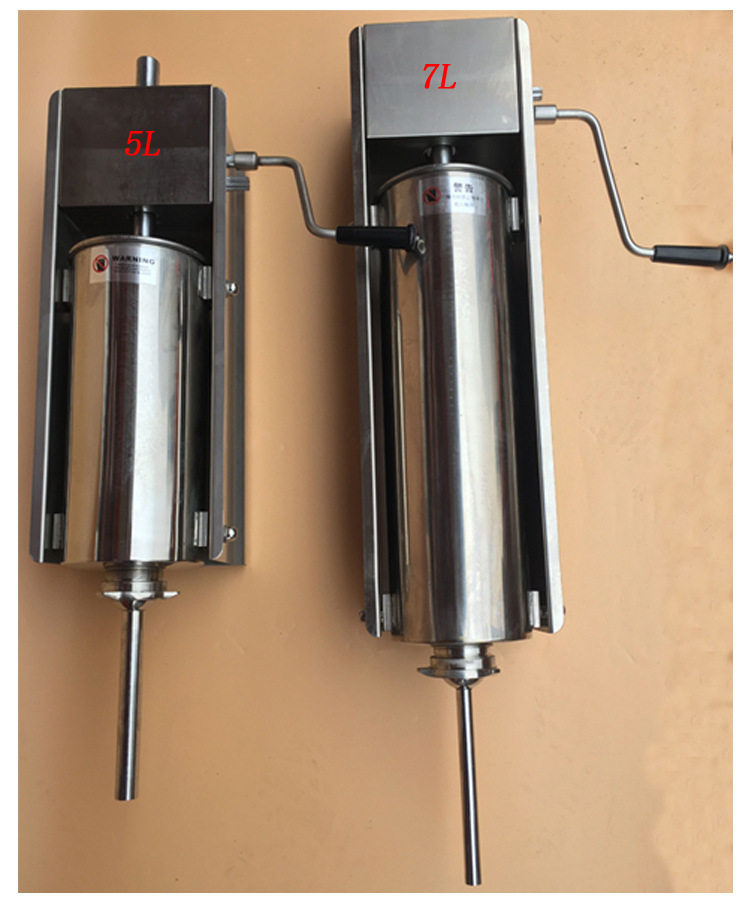 大號(hào)灌腸機(jī) 家用 手動(dòng) 商用不銹鋼立式臥式 手搖香腸機(jī)臘腸機(jī)