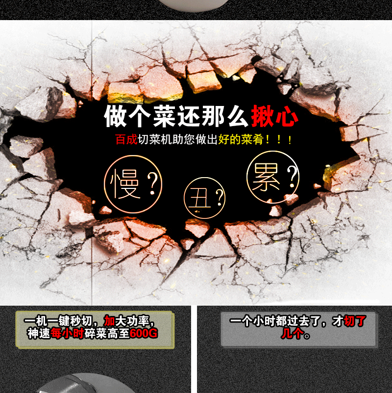 百成QS-600豪華型食物切碎機(jī) 商用切碎機(jī)