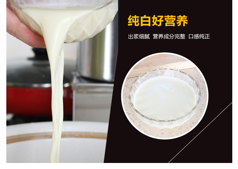 100型家用電動不銹鋼磨漿機 大容量商用豆?jié){機現(xiàn)磨豆腐機渣漿分離