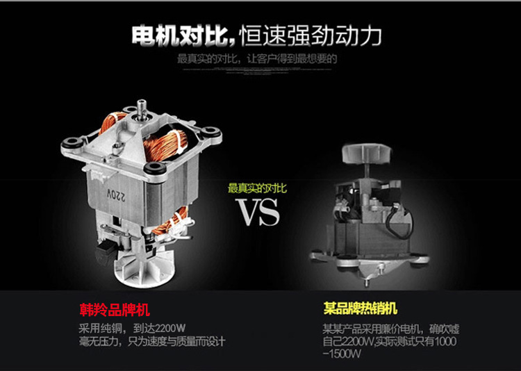 韓羚HL-400D豆?jié){機(jī)料理機(jī)現(xiàn)磨無(wú)渣商用大容量果汁破壁機(jī)攪拌機(jī)4L