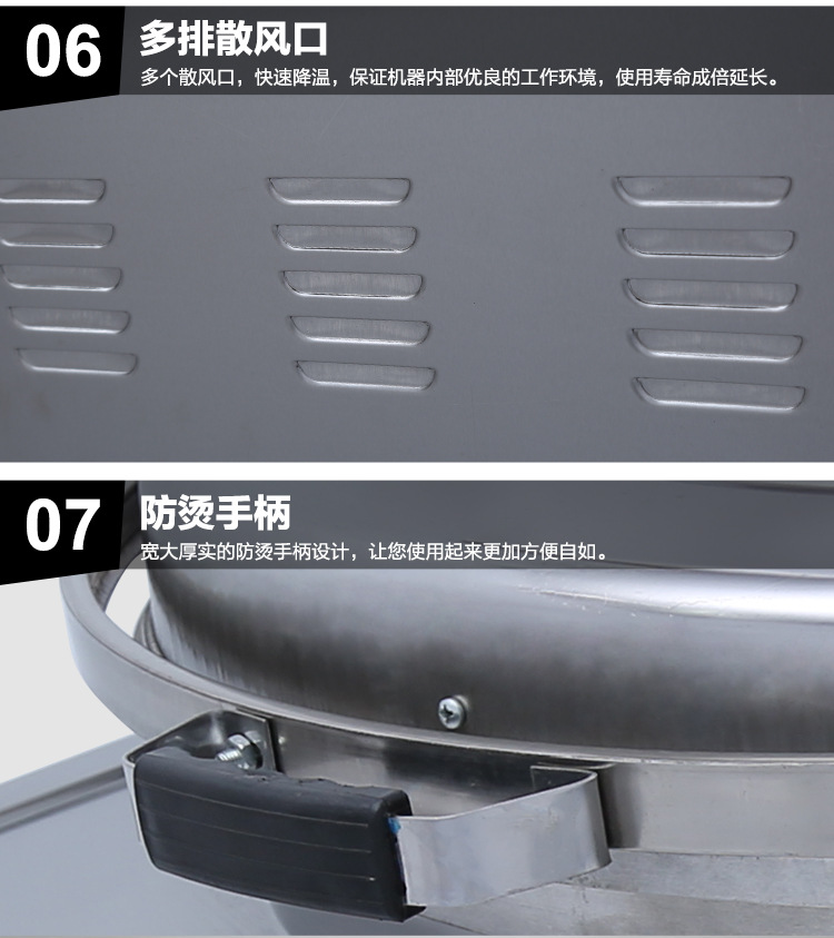 廠家直銷(xiāo)電餅鐺雙面加熱商用自動(dòng)恒溫電熱大型多功能煎餅爐電餅檔