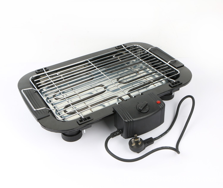 家用無煙不粘電烤爐 電烤盤商用韓式鐵板烤肉機(jī) 燒烤架雙層電烤爐