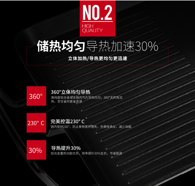 韓式無煙燒烤機(jī)燒烤爐韓式電烤爐家用商用鐵板電烤盤烤肉鍋不沾