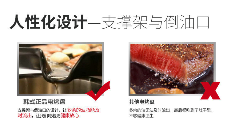 韓式無煙燒烤機(jī)燒烤爐韓式電烤爐家用商用鐵板電烤盤烤肉鍋不沾