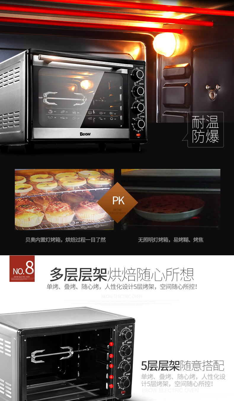 廠家直銷電烤箱商用烘焙蛋糕多功能家用迷你大容量智能烘烤機批發(fā)