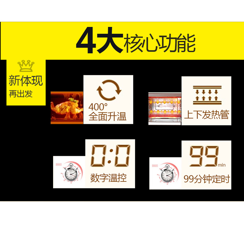 樂(lè)創(chuàng)大型面包烤爐 三層六盤(pán)電烤箱 蛋糕披薩商用烤箱蛋撻烘爐廠家