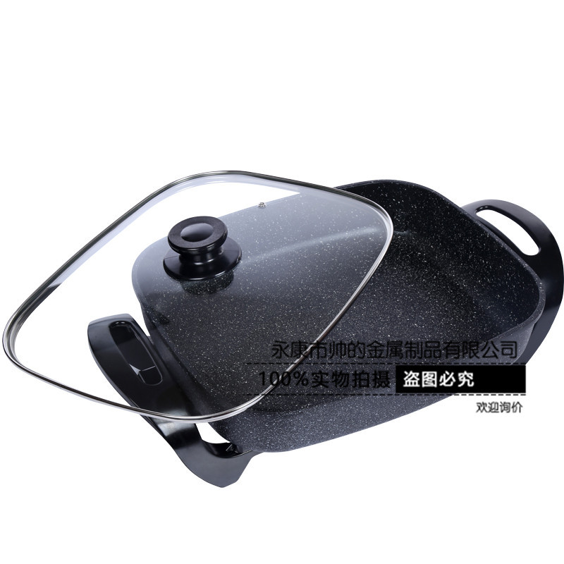 超大韓式家用電熱火鍋 煎煮鍋商用烤魚(yú)神器烤魚(yú)店專用 烤魚(yú)鍋