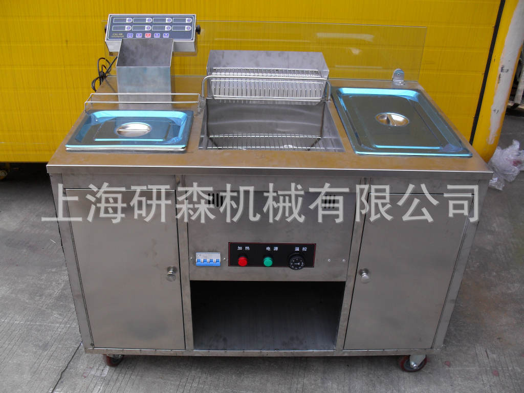 優(yōu)質(zhì)多用高效油炸鍋 一體商用電熱油炸鍋 流動(dòng)式炸雞排工作臺(tái)