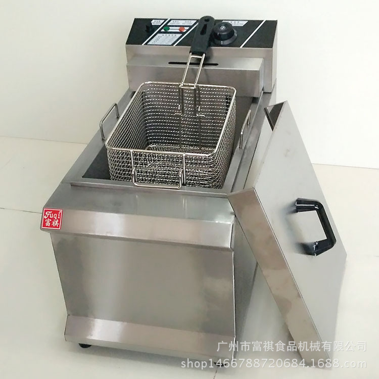 特價商用電炸爐不銹鋼電炸鍋批發(fā)薯塔機炸薯條機漢堡店奶茶店設備
