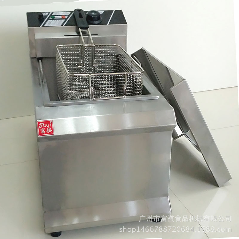 特價商用電炸爐不銹鋼電炸鍋批發(fā)薯塔機炸薯條機漢堡店奶茶店設備