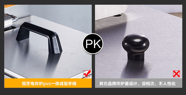 恒芝單缸大電炸爐電炸鍋商用加厚6L油炸機(jī)炸雞翅炸魷魚定時炸爐