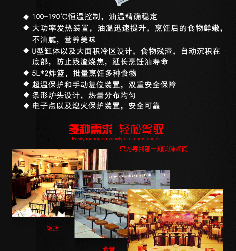 華菱電炸爐油炸爐 油炸鍋炸薯?xiàng)l機(jī)炸鍋商用燃?xì)庹t