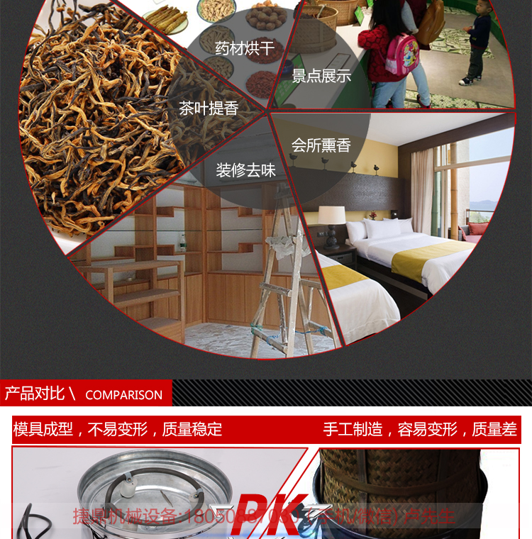 食品藥材茶葉烘焙機(jī)提香機(jī)烘干機(jī)干燥去味商用碳香型烘焙籠40型