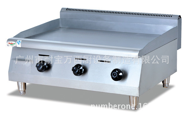 商用臺式平扒爐 耐寶萬 燃?xì)獠讳P鋼鐵板扒爐 鐵板魷魚機 煎餅機