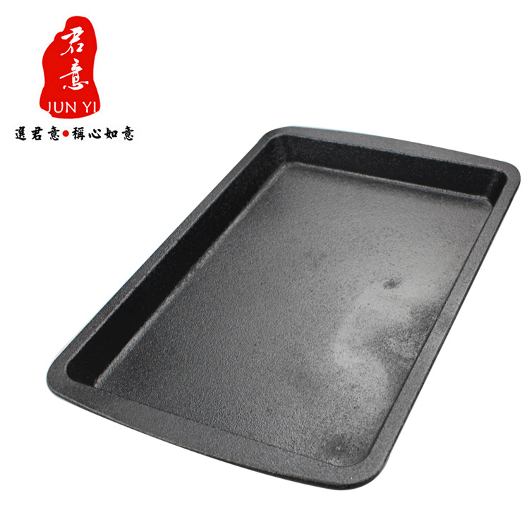 長(zhǎng)方形 鑄鐵烤盤 有大小號(hào) 燒烤盤 烤魚盤 商用鐵板燒