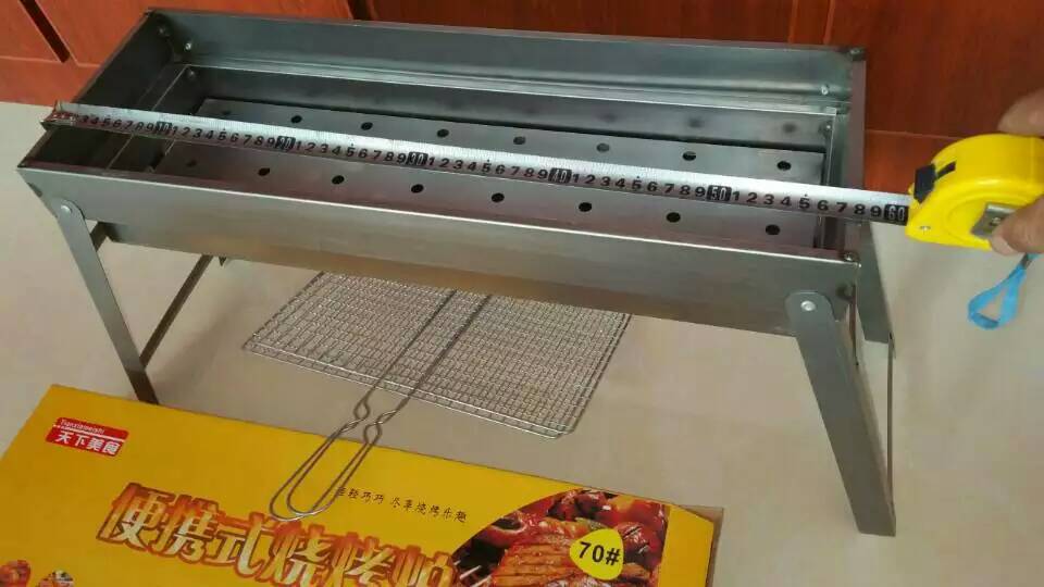 戶外木炭燒烤爐折疊燒烤架大號(hào)加厚家用商用便攜式燒烤箱廠家批發(fā)