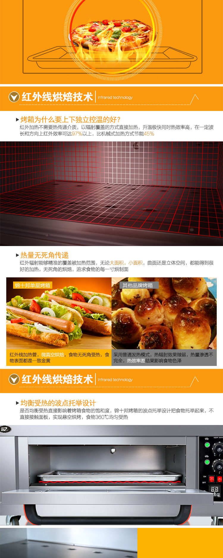 麥眾烤箱二層二盤(pán)商用電烤箱烘焙披薩爐電烘爐雙層烘焙烘爐烤箱