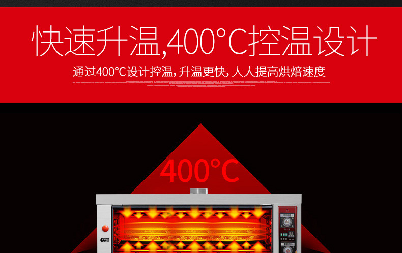 樂創(chuàng)大型面包烤爐三層九盤商用烤箱燃氣烤箱蛋糕面包披薩蛋撻烘爐