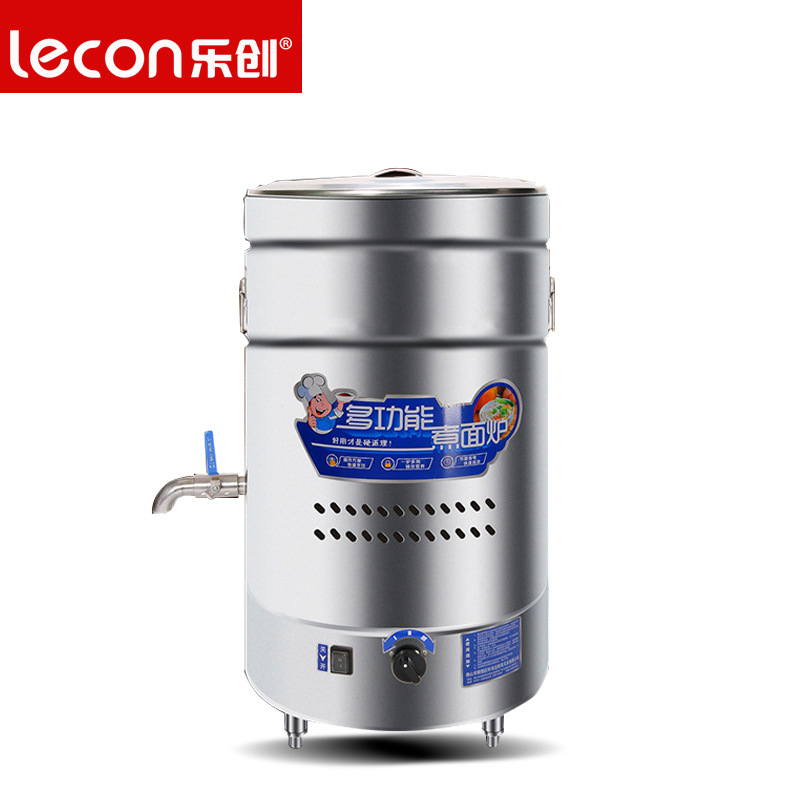 樂創(chuàng)電熱煮面爐商用燃?xì)庵竺嫱肮?jié)能雙層保溫爐湯面爐麻辣燙機(jī)湯鍋
