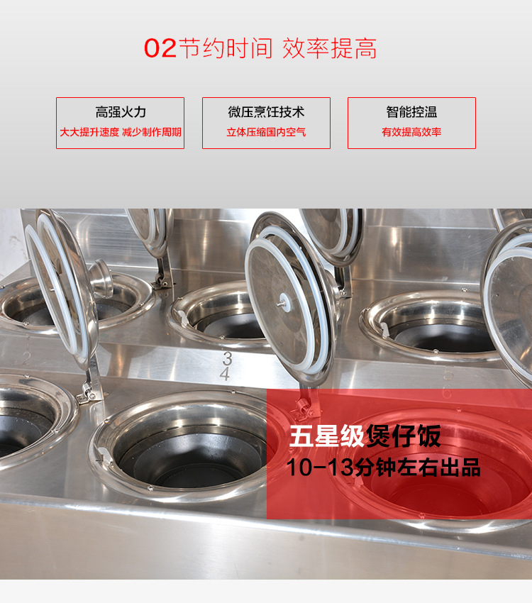 全自動(dòng)電煲仔飯機(jī) 商用智能數(shù)碼電8頭單層雙排錫紙煲仔爐廠家直銷(xiāo)