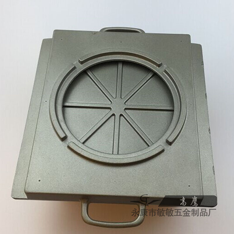 高鷹精品廚具長(zhǎng)方形鋁制烤盤無煙 條紋烤盤 燒烤盤固液體酒精爐