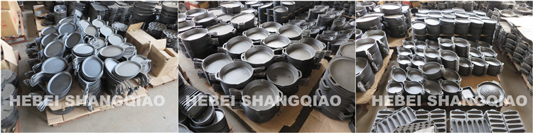 琺瑯鑄鐵烤盤鑄鐵搪瓷燒烤盤兩用燒烤盤加厚出口工廠直銷批發(fā)定制