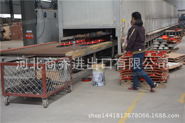 琺瑯鑄鐵烤盤鑄鐵搪瓷燒烤盤兩用燒烤盤加厚出口工廠直銷批發(fā)定制