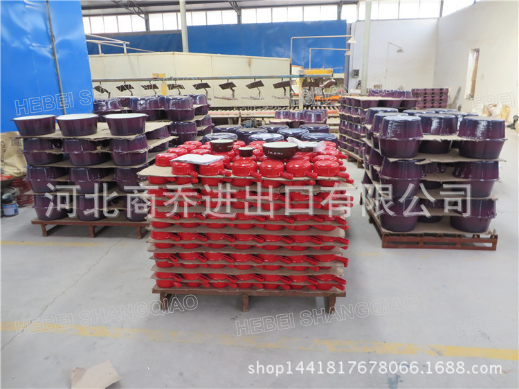 琺瑯鑄鐵烤盤鑄鐵搪瓷燒烤盤兩用燒烤盤加厚出口工廠直銷批發(fā)定制