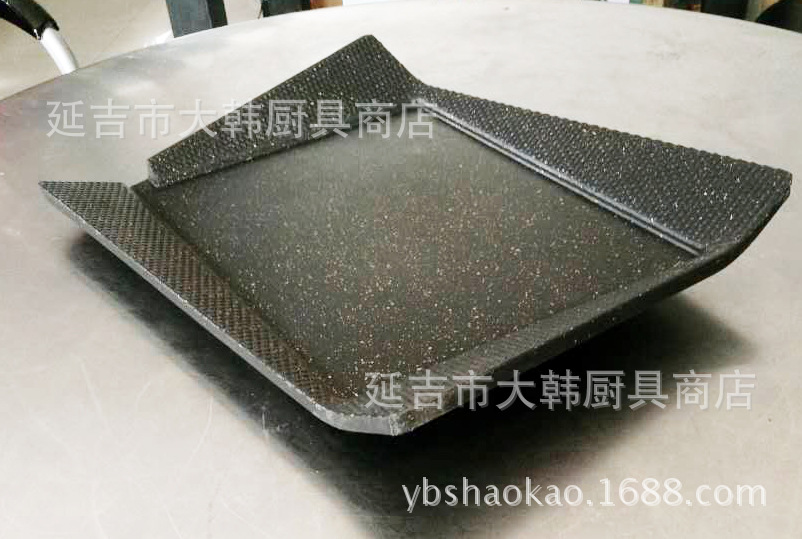 韓式烤盤四方羽翅烤盤麥飯石不粘 烤肉 無(wú)煙不粘鍋卡式爐專用