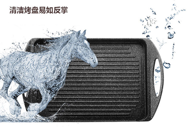 ADC工廠(chǎng)直銷(xiāo)壓鑄燒烤盤(pán)家用戶(hù)外牛排烤盤(pán)鐵板燒 烤肉煎盤(pán)