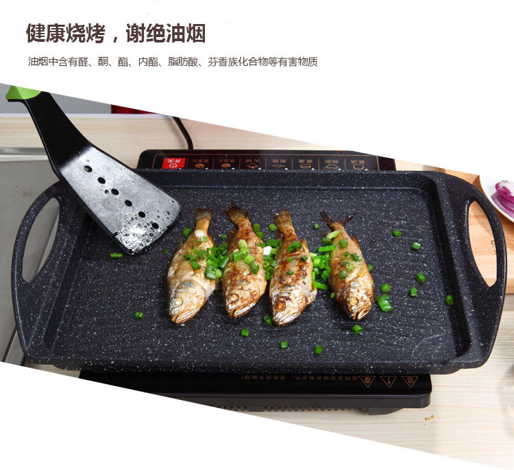 ADC工廠(chǎng)直銷(xiāo)壓鑄燒烤盤(pán)家用戶(hù)外牛排烤盤(pán)鐵板燒 烤肉煎盤(pán)