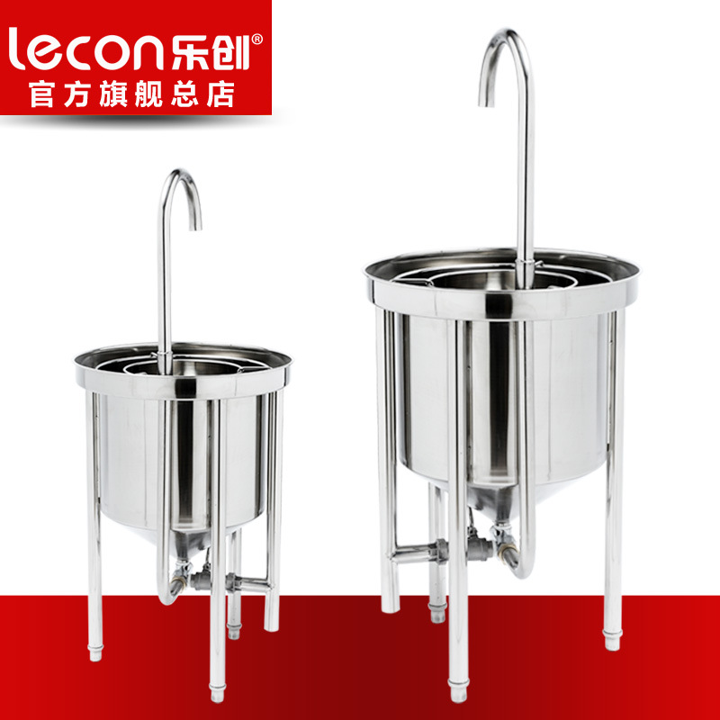 樂(lè)創(chuàng)20KG50KG全自動(dòng)不銹鋼洗米機(jī) 水壓式淘米機(jī) 商用洗米機(jī)廠家