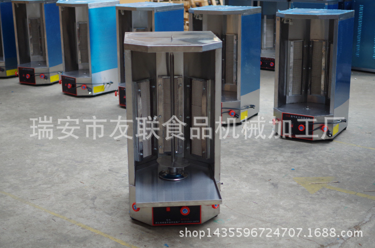 商用三控燃氣烤肉機土耳其烤肉機巴西自動烤肉爐旋轉(zhuǎn)烤爐中東燒