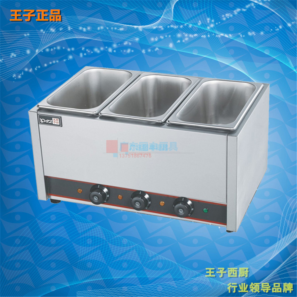王子西廚EH-840-3臺式電熱關(guān)東煮商用臺式三頭煮魚丸機(jī)便利店批發(fā)